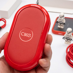 cike无线充电宝10000毫安超薄小巧便携大容量自带线三合一移动电源快充适用于苹果华为小米通用1000000超大量