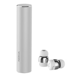 诺基亚（NOKIA）BH-705 银白色  5.0真无线蓝牙耳机迷你运动跑步音乐商务入耳式安卓苹果手机蓝牙耳机