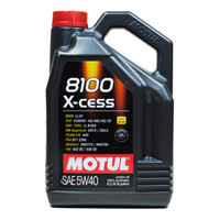 Motul 摩特 全合成润滑油 8100 X-CESS 5W-40 ACEA A3/B4 SN级 5L/桶 *3件