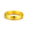 XIANYUAN 仙缘 黄金戒指女款金戒指情侣戒指结婚男士对戒999纯金3D硬金足金戒子一对光圈指环素圈简 扁条宽版约1.8克左右