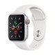 Apple Watch Series 5智能手表（GPS+蜂窝款 44毫米银色铝金属表壳 白色运动型表带MWWC2CH/A)