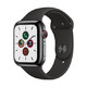 限北京：Apple Watch Series 5智能手表（GPS+蜂窝款 44毫米深空灰色铝金属表壳 黑色运动型表带)
