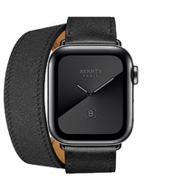 Apple 苹果 Watch Series 5 Hermès 智能手表（深空黑色不锈钢、Double Tour表带、40mm、GPS+蜂窝）