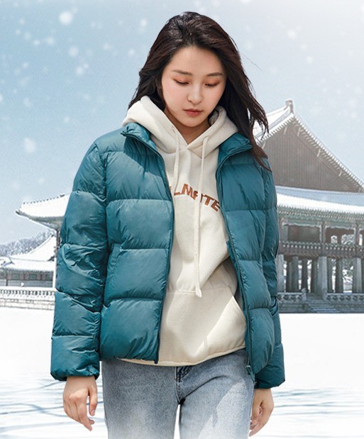 雅鹿ya61u199o1女士短款羽绒服