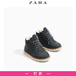 ZARA 幼童经典款靴子加绒毛毛靴 19019303010