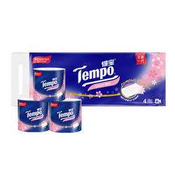 Tempo 得宝 樱花香味 有芯卷纸 4层*160g*10卷（138*108mm）