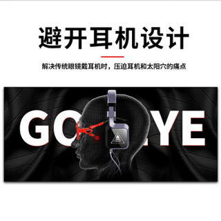 GODEYE电竞防蓝光眼镜 男电脑手机游戏护目镜眼镜框女防辐射抗疲劳眼镜青少年护眼高度数近视眼镜男 透明色