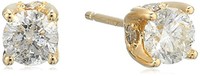 中亚prime会员：Amazon Collection 钻石耳钉 共1克拉 AGS认证（颜色 K - L ，净度 I1-I2）