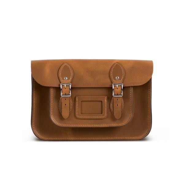 格温妮丝 GWENISS  Charlotte 剑桥包 13英寸 Premium Vintage Tan