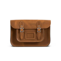  格温妮丝 GWENISS  Charlotte 剑桥包 13英寸 Premium Vintage Tan