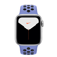 Apple 苹果 Watch Nike Series 5 智能手表 (44 mm、银色铝金属表壳、心动蓝配黑色Nike 运动表带、GPS + 蜂窝网络)