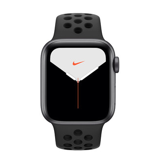 Apple 苹果 Watch Nike Series 5 智能手表 (40 mm、深空灰色铝金属表壳、煤黑配黑色Nike 运动表带、GPS + 蜂窝网络)