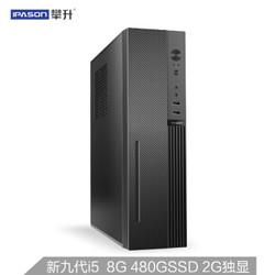 IPASON 攀升 商睿2代 台式电脑主机（i5-9400F、8GB、480GB、R520）