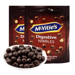 Mcvities 麦维他 麦丽素脆芯黑巧克力豆 80g *2件
