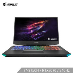 技嘉（GIGABYTE）AORUS15-XA 15.6英寸窄边框游戏本（i7-9750H GeForce RTX 2070 8G 1T 240Hz电竞屏 ）