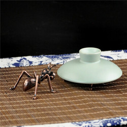 AlfunBel 艾芳贝儿 铁壶铜壶盖置茶壶盖架壶盖托茶宠茶道配件 蚂蚁C-79-2
