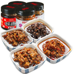 龙泉山 川味拌饭酱4瓶 牛肉酱/鱼仔酱/下饭酱/猪肉酱组合装