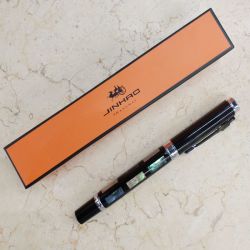 金豪 贝雕 铱金钢笔(送复古卷笔袋一个)