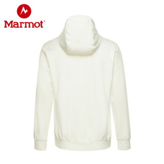 Marmot 土拨鼠 V44330 户外套头卫衣 (白色、L)