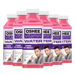 傲西（OSHEE）波兰进口 维生素运动功能饮料 维他命水 酸甜葡萄火龙果风味 555ml*6瓶 整箱+凑单品