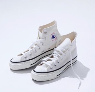 CONVERSE 匡威 ALL STAR 女款日产帆布鞋1980s (白色、59)