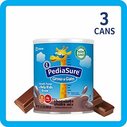 雅培小安素 Pediasure Grow & Gain儿童营养奶昔(2岁+) 巧克力味 3罐装