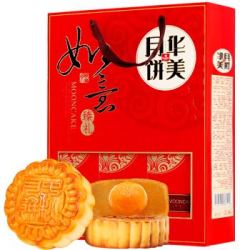 23.9/华美月饼,plus会员19.9礼盒中秋月饼大礼包蛋黄莲蓉如意臻礼515g *2件+凑单品