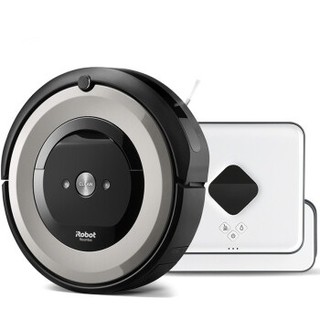 iRobot 艾罗伯特 e5+381 全自动洗地拖地吸尘器 黑色