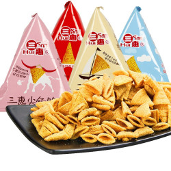 三惠尖角脆(混合口味)膨化小吃500g *3件
