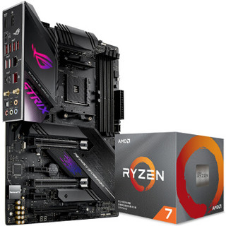 ROG 玩家国度 STRIX X570-E GAMING（AMD X570/AM4）+锐龙7(r7) 3700X 7nm 3.6GHz 65W CPU 板U套装 (ATX（标准型）)