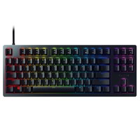 RAZER 雷蛇 猎魂光蛛竞技版 87键 有线机械键盘 黑色 雷蛇红轴（线性光轴）RGB