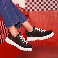 SKECHERS 斯凯奇 L419W177 女子厚底松糕鞋帆布鞋 