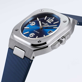 BELL & ROSS 柏莱士 BR05A-BLU-ST 男士自动机械手表