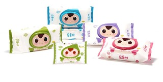 顺顺儿 韩国原装进口婴儿湿巾 9包