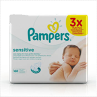 Pampers 帮宝适 敏感肌肤系列 744084 婴儿湿巾 56片*3包