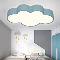 HD LED吸顶灯 儿童卧室灯 创意个性现代简约灯具 20w三段云朵 蓝色