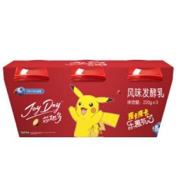 伊利 JoyDay 吸果杯巧克力豆&蓝莓 220g*3 酸奶酸牛奶风味发酵乳