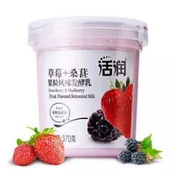 新希望 活润大果粒 草莓+桑葚 370g*3 风味发酵乳酸奶酸牛奶 *4件 +凑单品