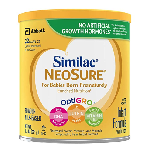 中亚prime会员: similac neosure 雅培 早产儿配方奶粉 371g 金罐装 *