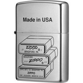 ZIPPO 之宝 特殊的记忆锻纱镀铬彩印 打火机