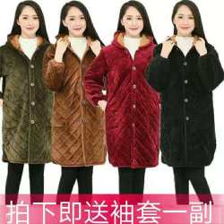 冬季加绒加厚罩衣女外套防水护衣防油成人围裙女男士工作服厨房