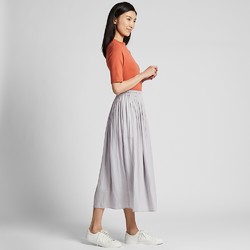 女装 抽褶长裙 423891 优衣库UNIQLO