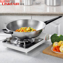 凌丰(linkfair)炒锅钛系列材质炒锅家用煤气电磁炉通用