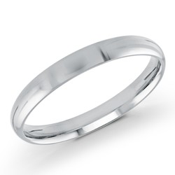 Ritani 14k白金 男式结婚戒指