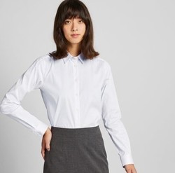 UNIQLO 优衣库 421417 SUPIMA COTTON 女士弹力条纹衬衫