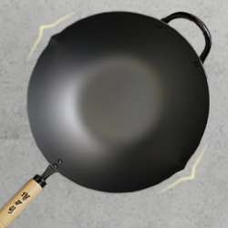 Steel Tech 堺刀司 无涂层铁锅 33cm