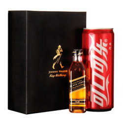 JOHNNIE WALKER 尊尼获加 黑牌体验套装(黑牌50ml+碳酸饮料330ml)