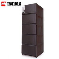 TENMA 天马 移动式抽屉柜 五层 棕色 *2件+凑单品