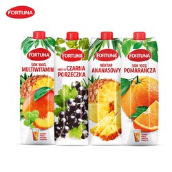 富尔图娜 波兰进口果汁菠萝汁 1L*4瓶