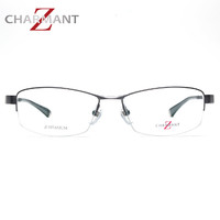 CHARMANT 夏蒙 ZT19827 眼镜框半框男士 眼镜架 (140mm、16mm、男性、 55mm、33mm)